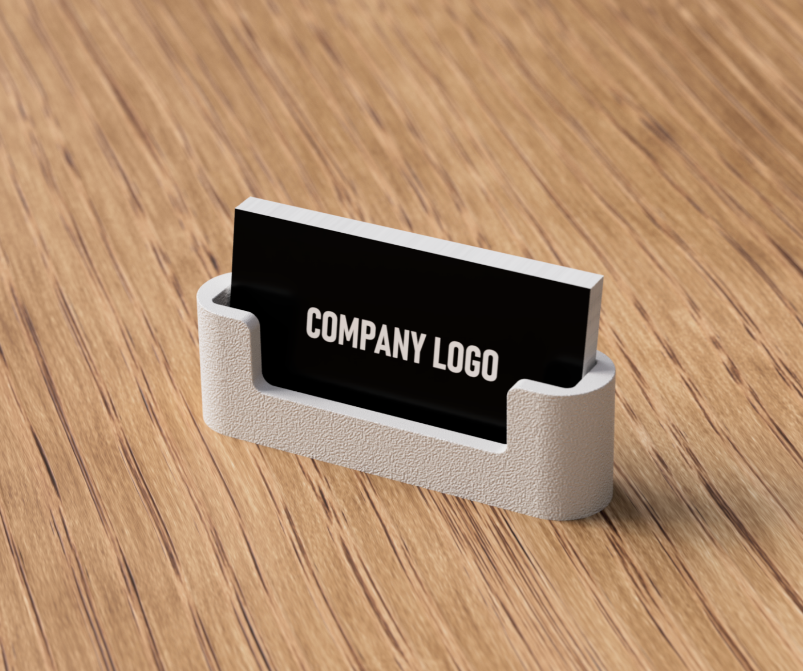 Japandi Business Card Holder – Minimalist 3D Printed Desk Organiser | UK Made