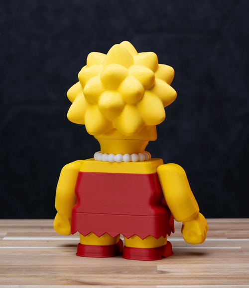 Chunky Lisa-Inspired Model Kit 3D printed model kit, alternate angle