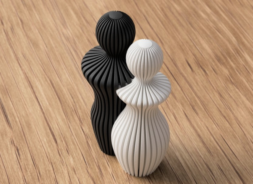 Couple Statue Sculpture | Modern 3D Printed Home Décor