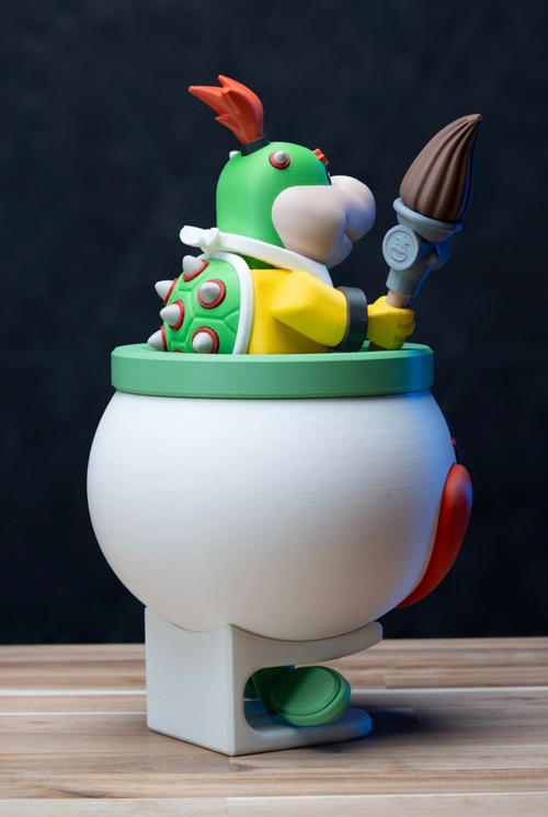 Chunky Clown Car for Bowser Jr. Model Kit 3D printed model kit, alternate angle