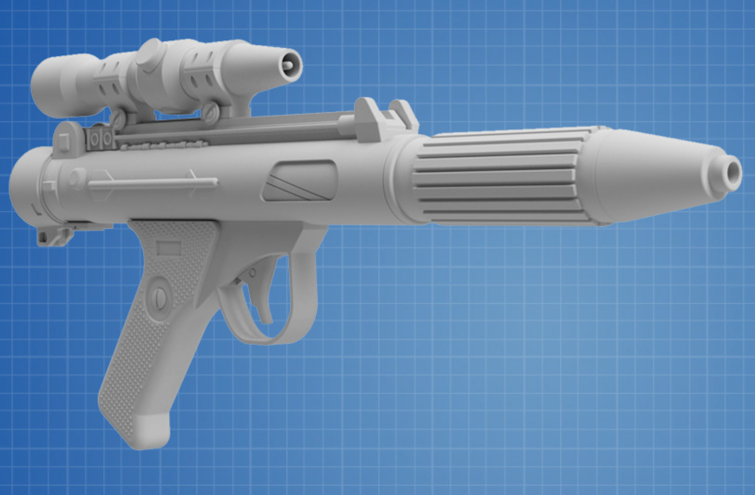 DH-17 Blaster Pistol – Star Wars 3D Printed Model Kit