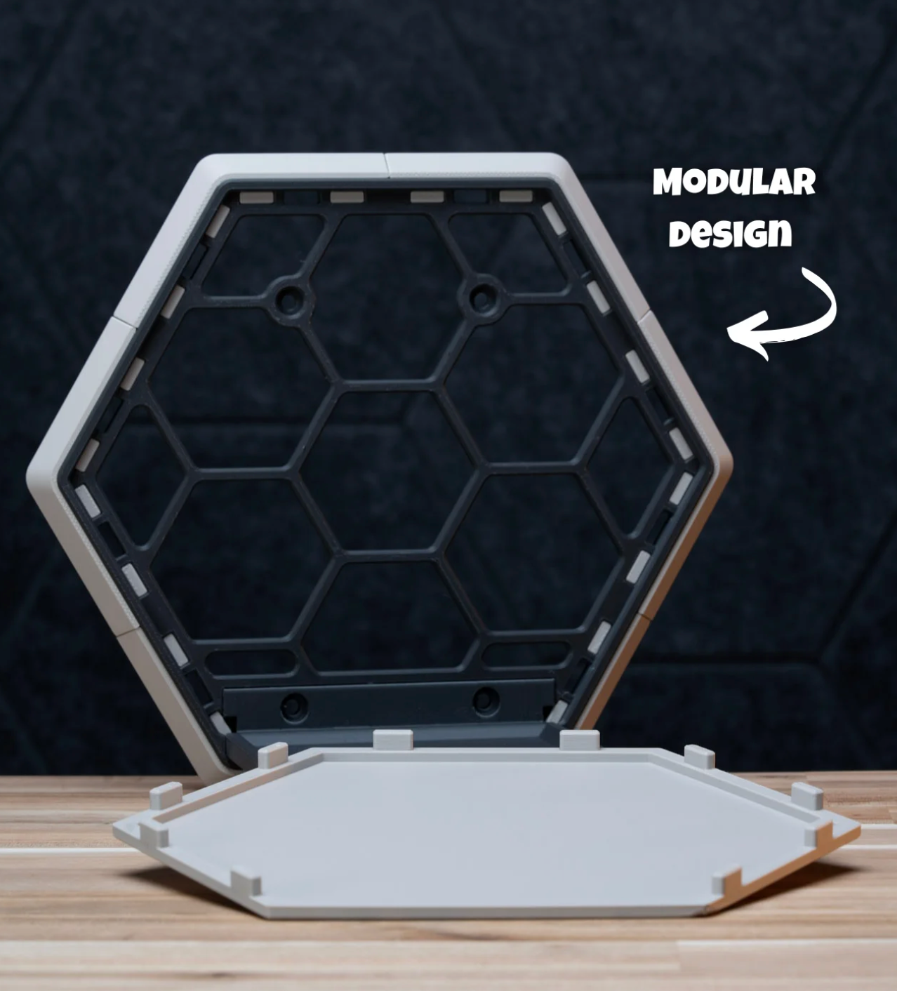 Modular Wall Display Kit – 3D Printed Figure, Helmet & Collectible Mount