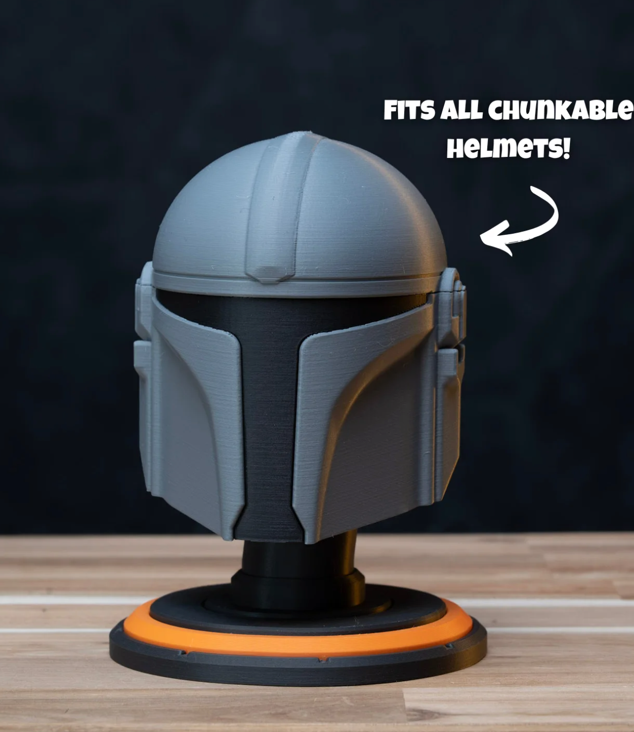 Chunky Helmet Stand – 3D Printed Display Accessory