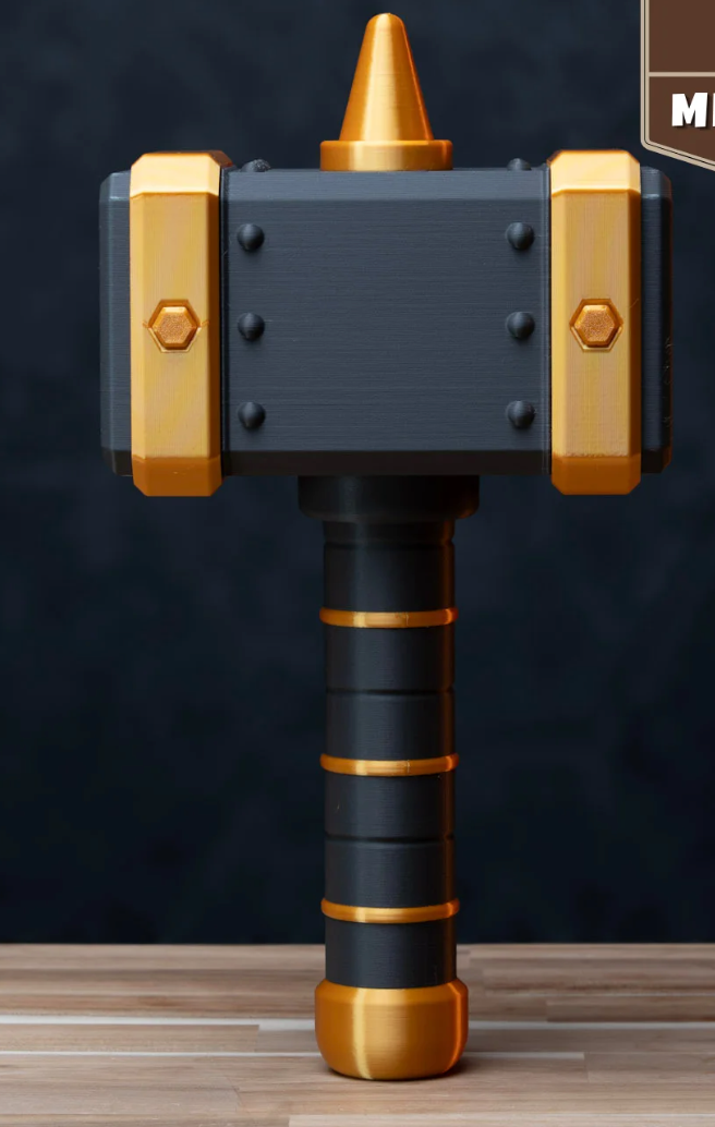 Merchant Knight's Hammer — Full-Scale 3D Printed Display Prop