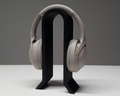 Modern Headphone Stand, 3D printed desk accessory, view 4