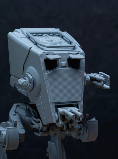 AT-ST - Star Wars Bausatz | Klebstofffreier Modellbausatz