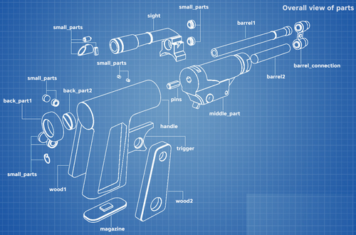 Boba Fett Sedgley Mk V Blaster – Réplique d'accessoire de film imprimée en 3D à l'échelle