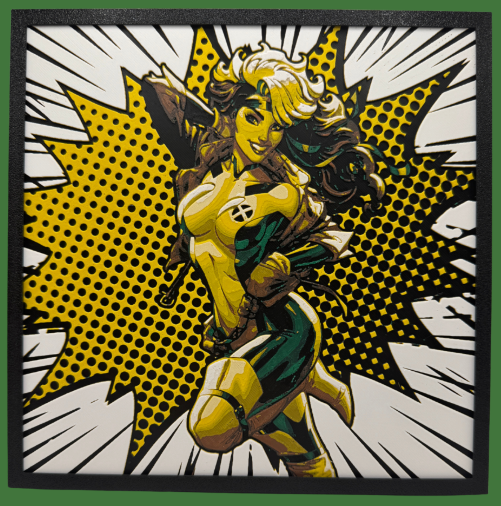 Layered 3D Art - Comic Character - Rogue