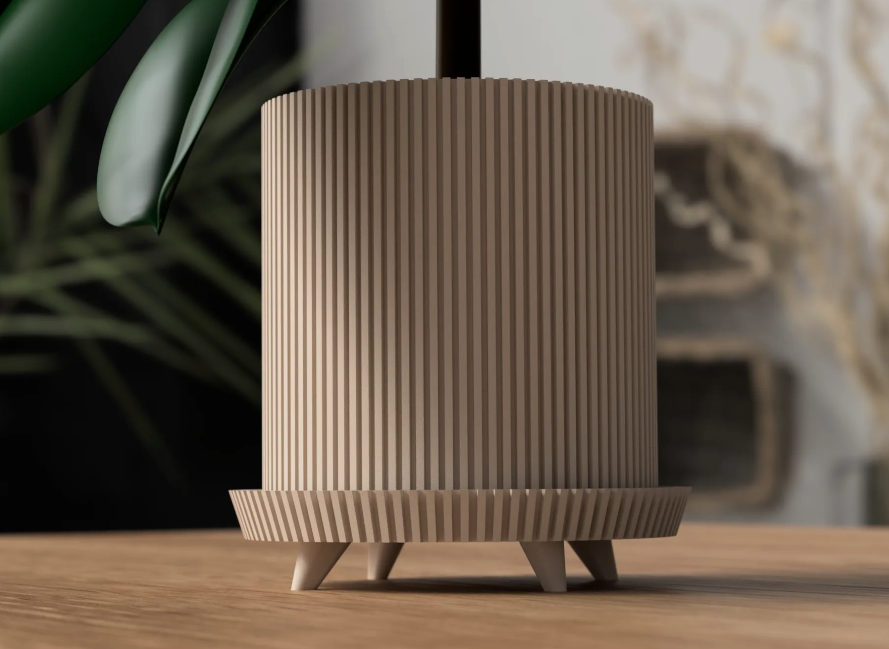 Japandi Planter with Legs – 3D Printed Elevated Plant Pot | Custom Colour | UK Made