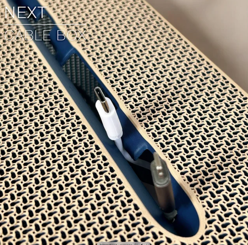 NEST Cable Box – 3D Printed Woven Cable Organiser