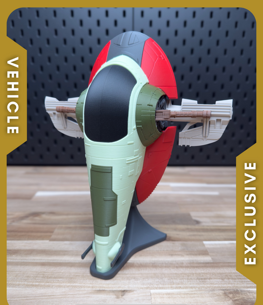 Slave 1 Starship – 3D Printed Push-Fit Model Kit | Boba Fett’s Ship | No-Glue Assembly | Display Prop