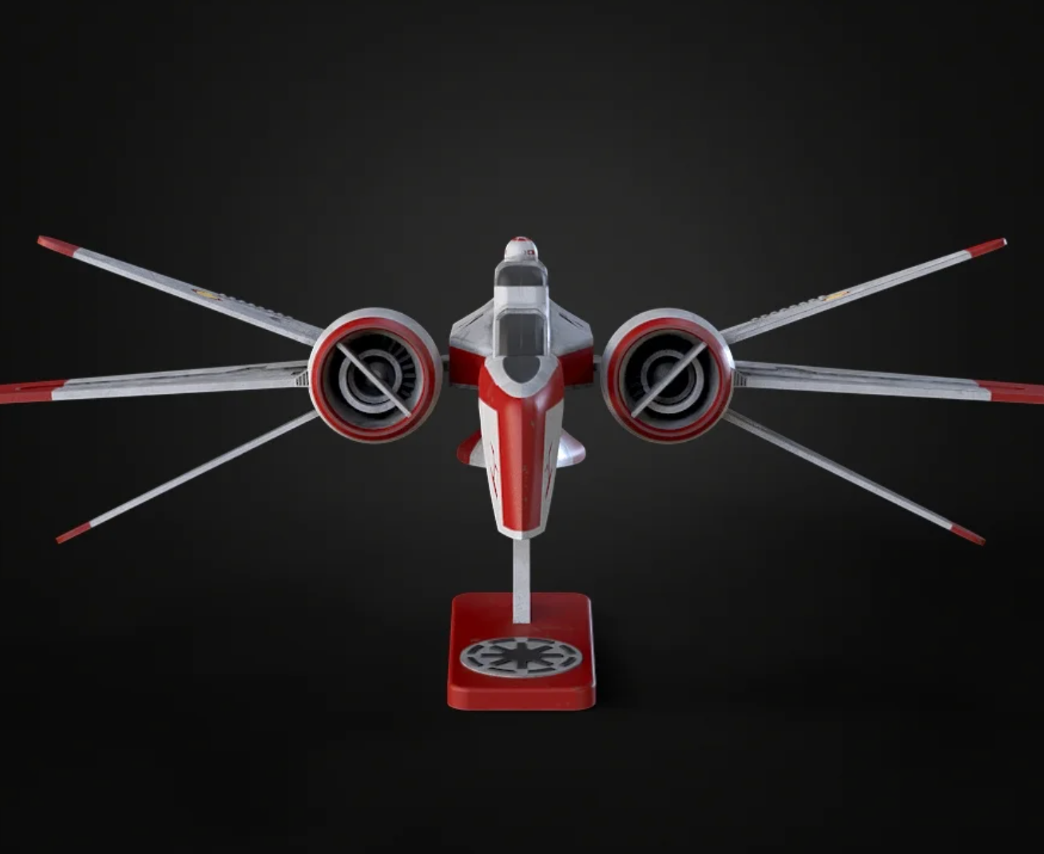 ARC-170 ship kit card 1:60 scale - 3d Printed | push fit