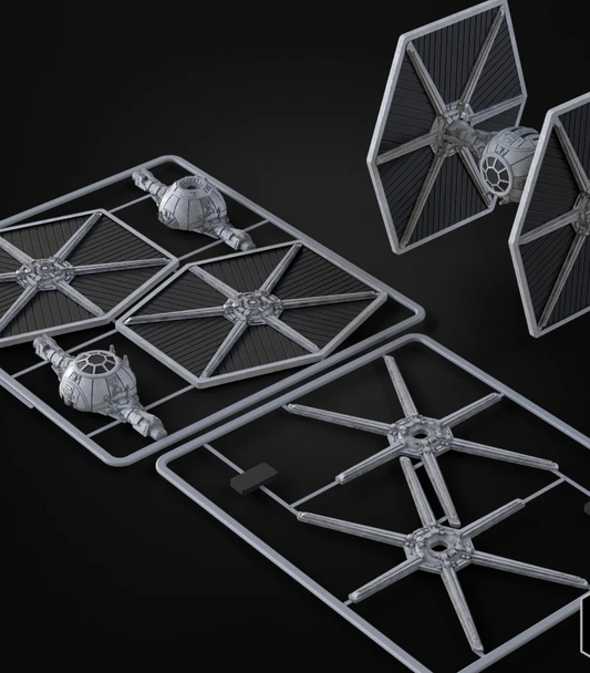 TIE Fighter Model Kit (No Supports, No Glue)