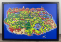 Panneau d'art 3D en couches – Carte de Link's Awakening – The Legend of Zelda