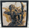Tableau d'art 3D en couches – Archer Link – The Legend of Zelda
