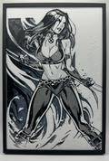 Layered 3d Art - Comic Character - X-23 aka Laura Kinney (100 x 200)