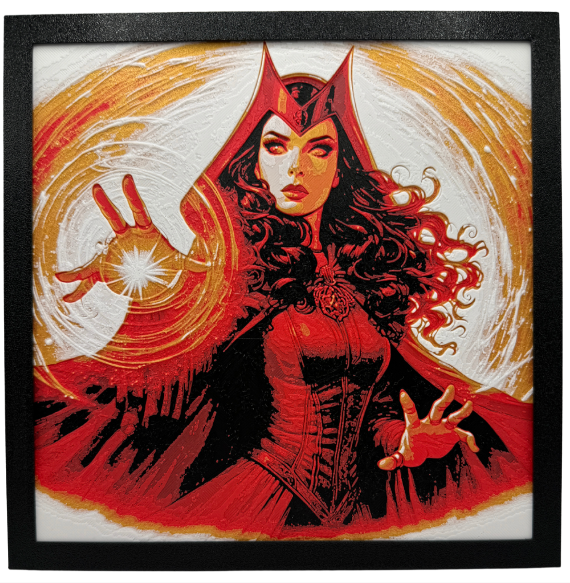 Layered 3d Art - Comic Character - Scarlet Witch