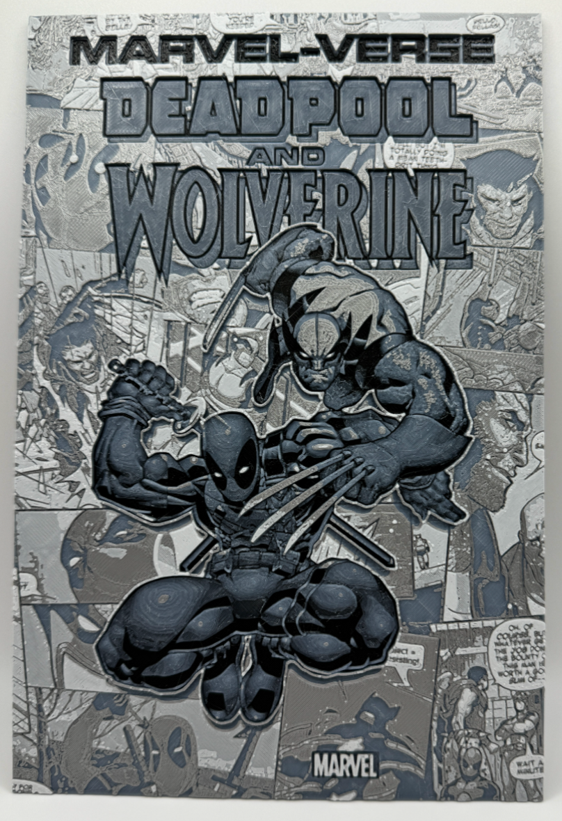 Marvel verse  Deadpool and Wolverine comic style