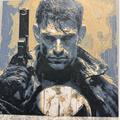 Layered 3d Art - Comic Character - Punisher Comic Character Art