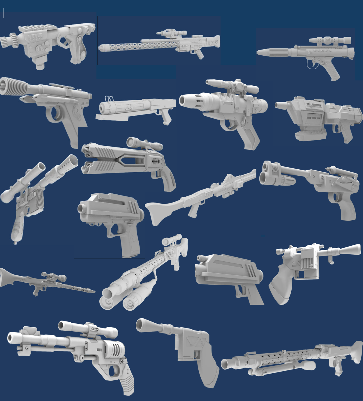 Blaster Model Kits from SW -  Model Variants from  DL / DC / DT Specification