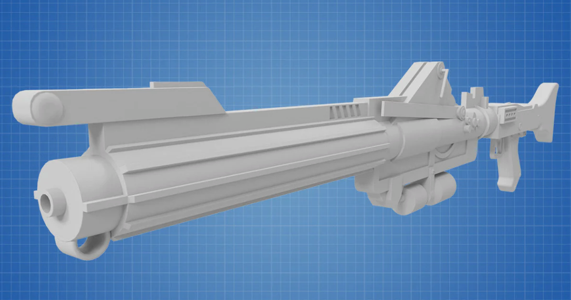DC-15A Blastergewehr – Star Wars 3D-gedruckter Modellbausatz