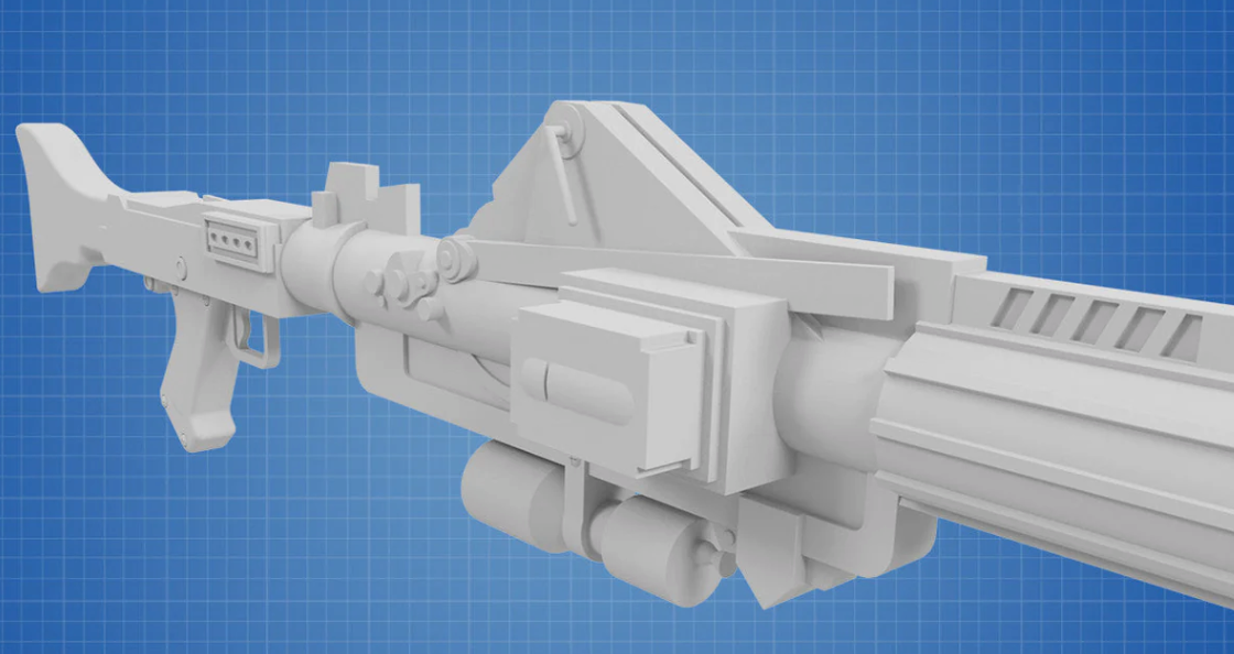DC-15A Blastergewehr – Star Wars 3D-gedruckter Modellbausatz