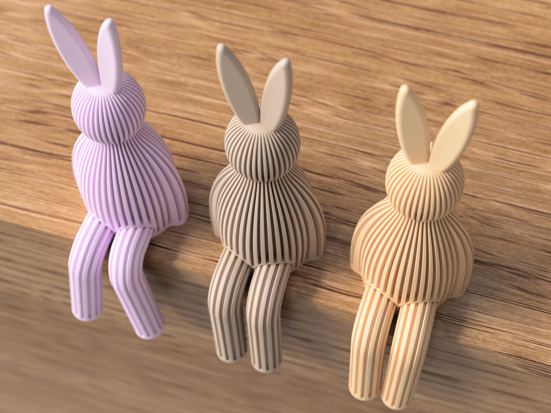 Minimalist Easter Bunny Shelf Decoration | Modern Spring Home Décor