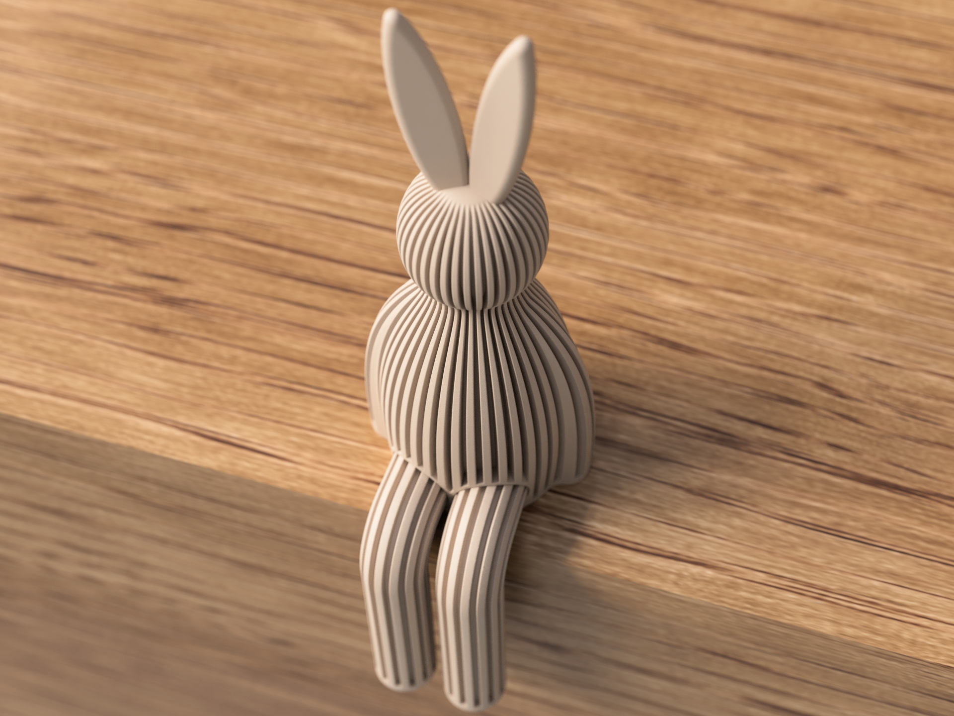Minimalist Easter Bunny Shelf Decoration | Modern Spring Home Décor