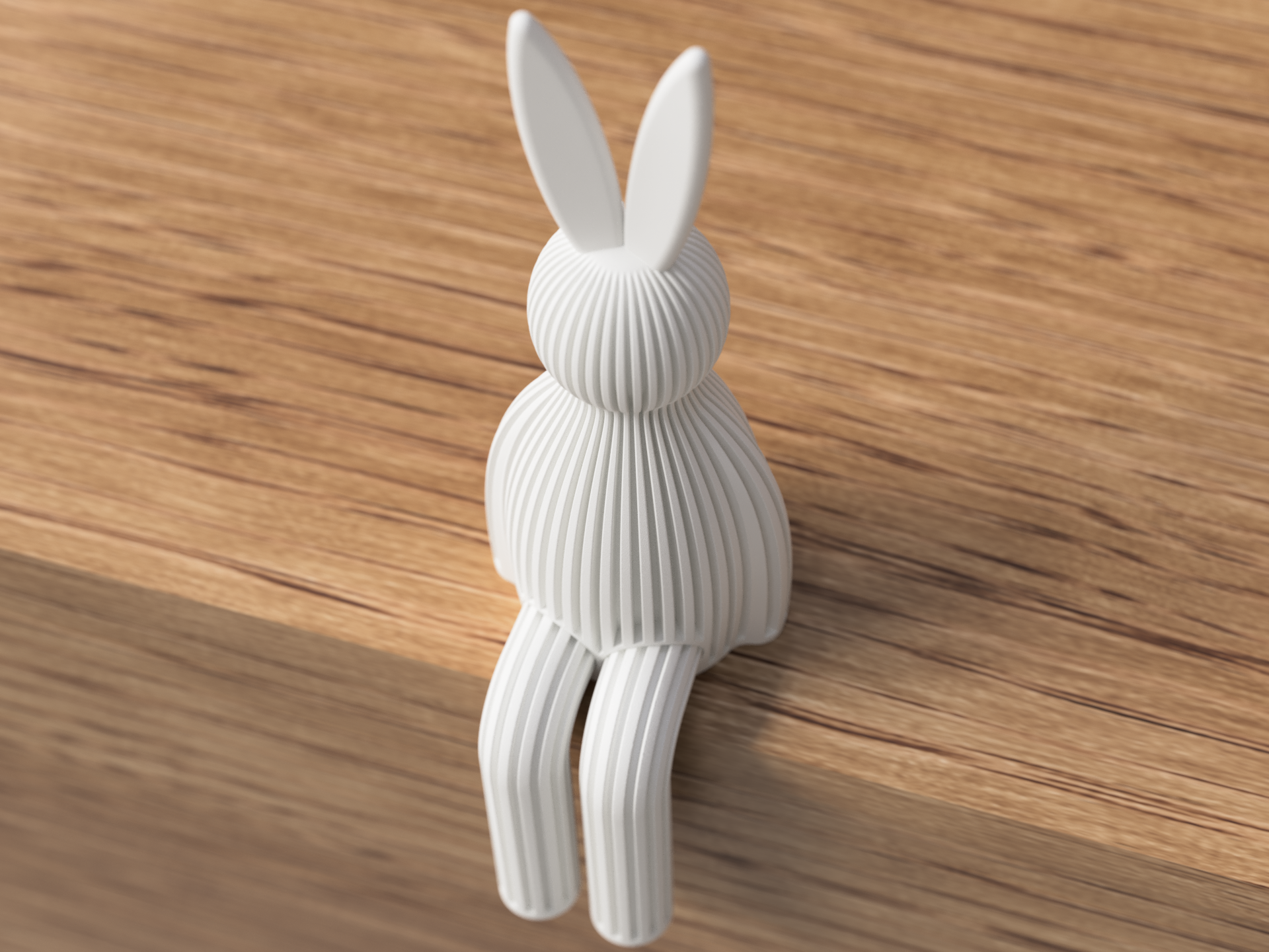 Minimalist Easter Bunny Shelf Decoration | Modern Spring Home Décor