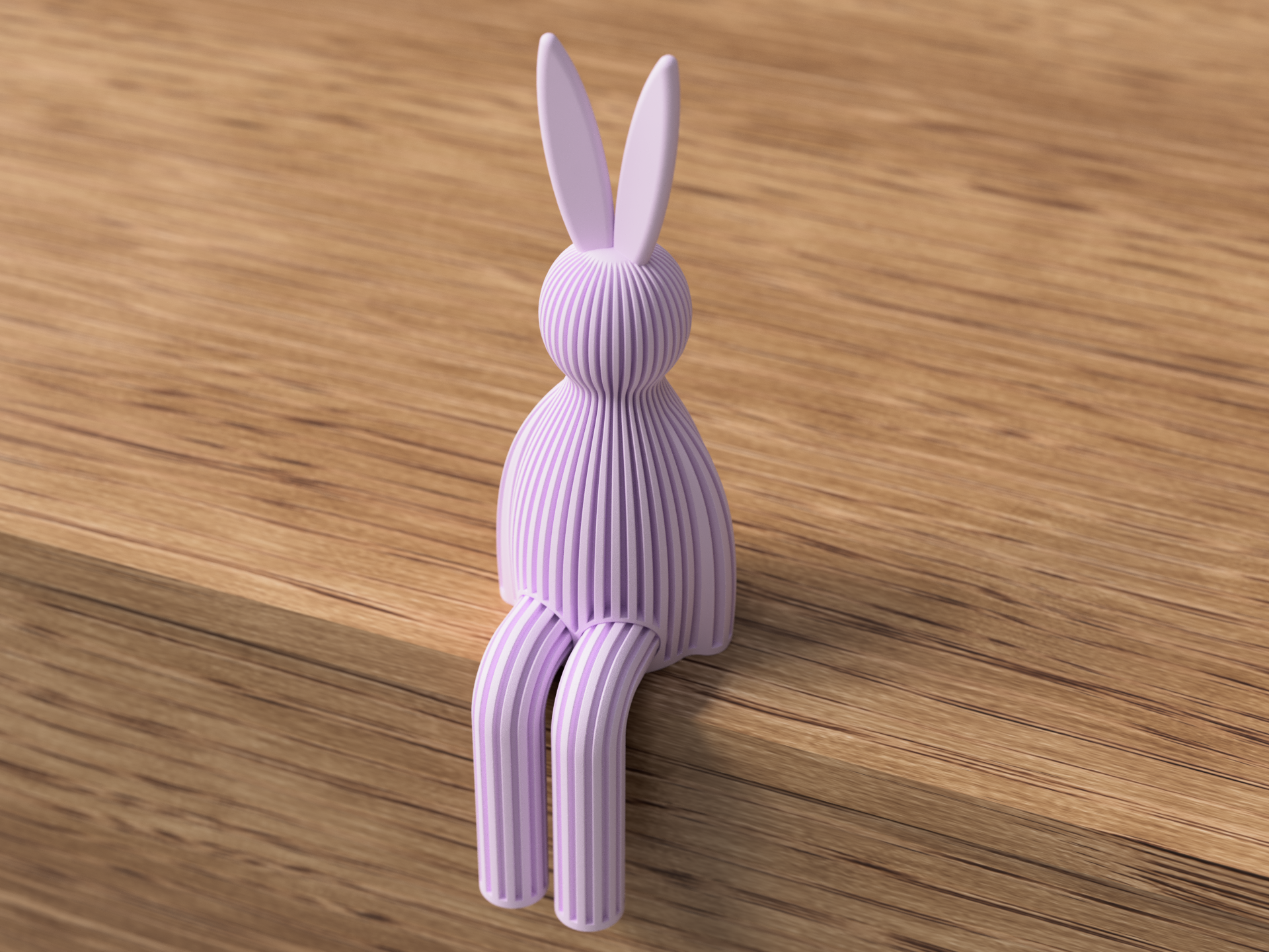 Minimalist Easter Bunny Shelf Decoration | Modern Spring Home Décor