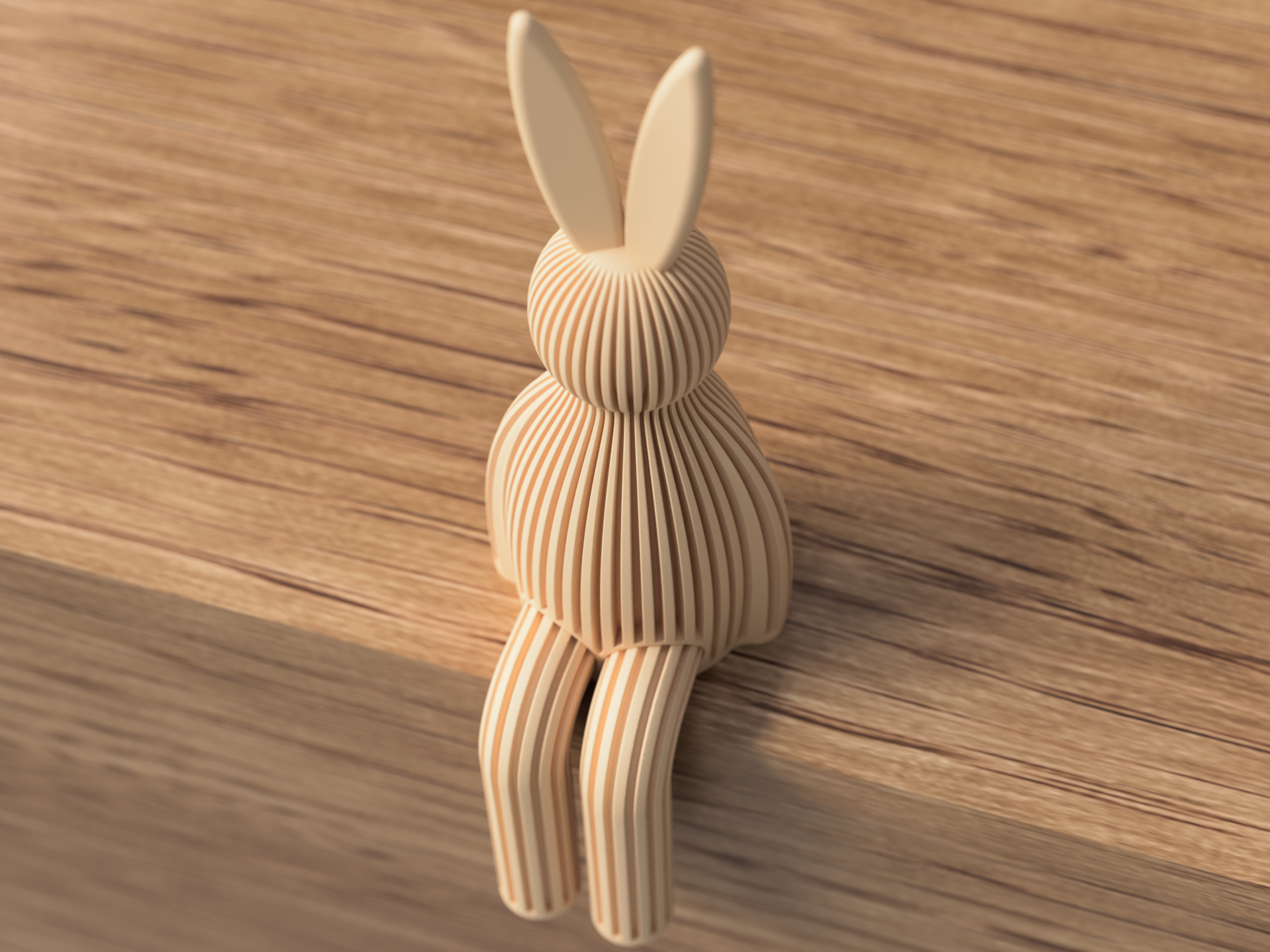 Minimalist Easter Bunny Shelf Decoration | Modern Spring Home Décor