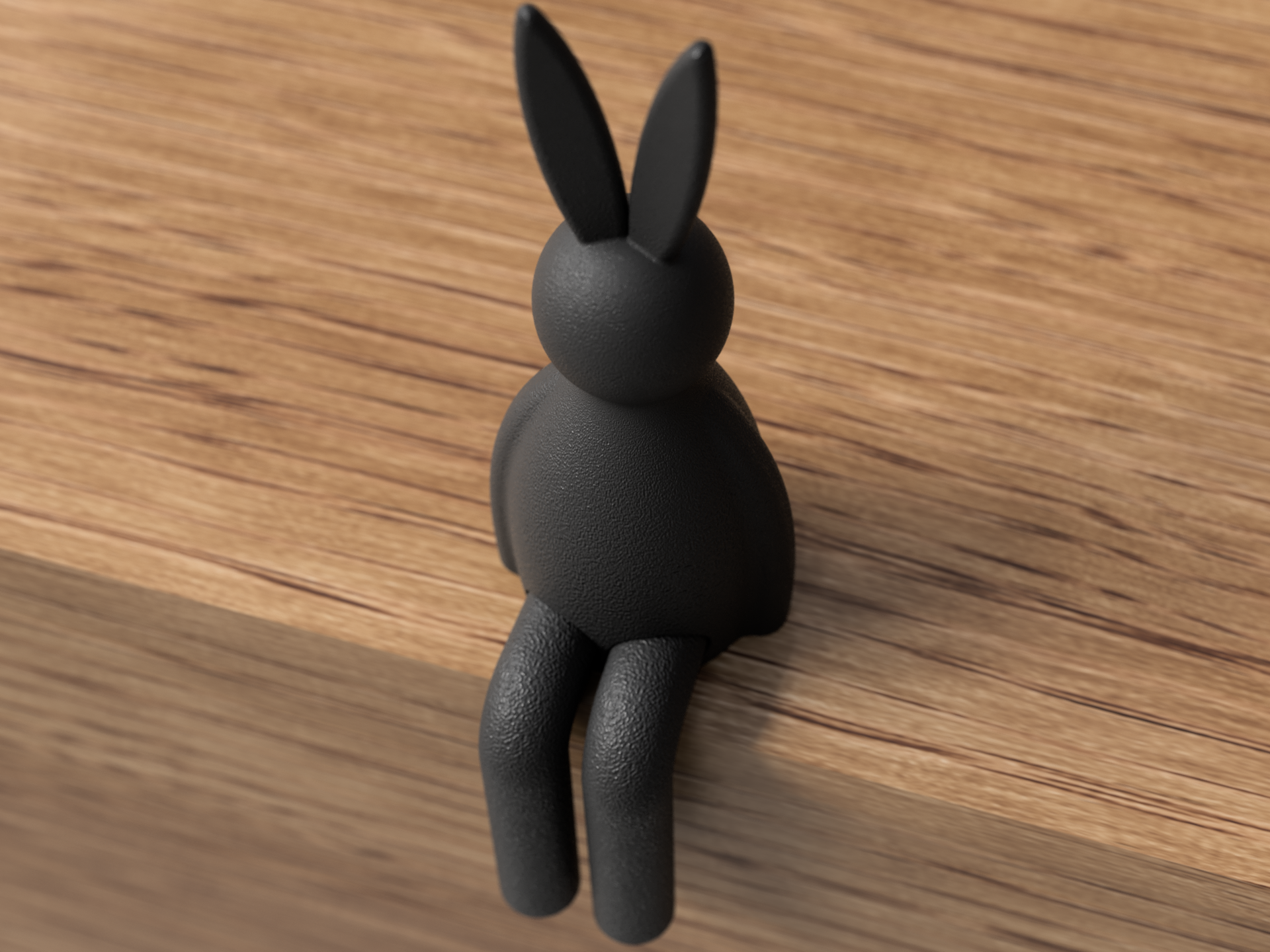 Minimalist Easter Bunny Shelf Decoration | Modern Spring Home Décor