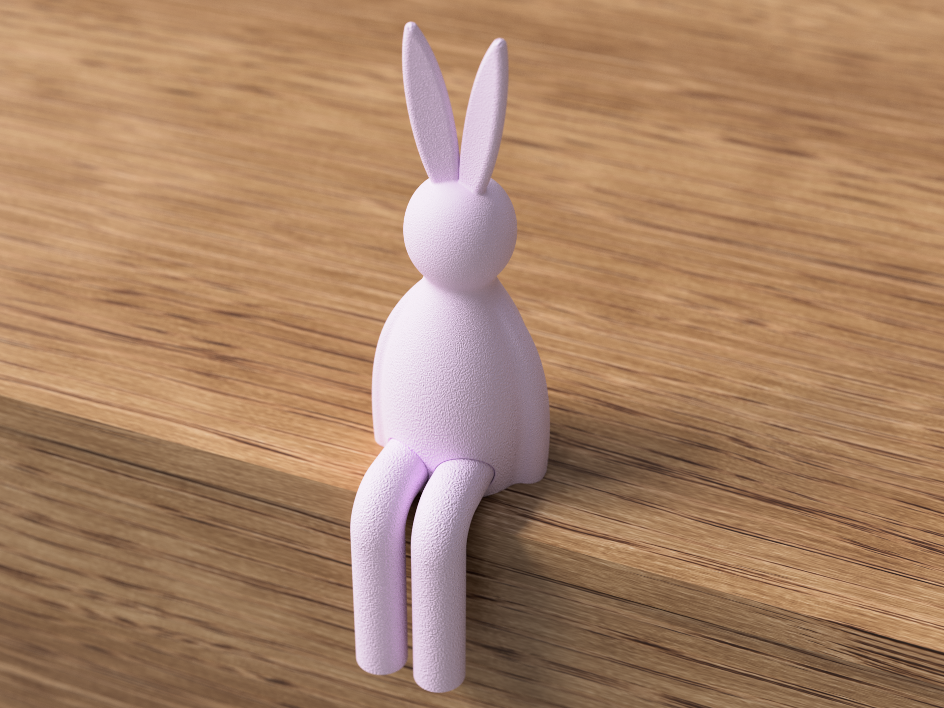 Minimalist Easter Bunny Shelf Decoration | Modern Spring Home Décor