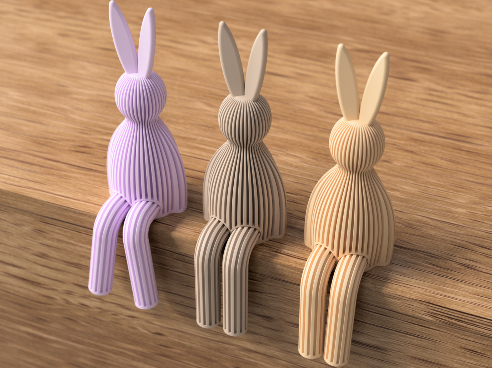 Minimalist Easter Bunny Shelf Decoration | Modern Spring Home Décor
