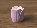 Tulip Tealight Holder, 3D printed home decor piece, view 6