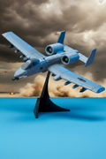 A-10 Warthog – Action Scene + Blue Table Front