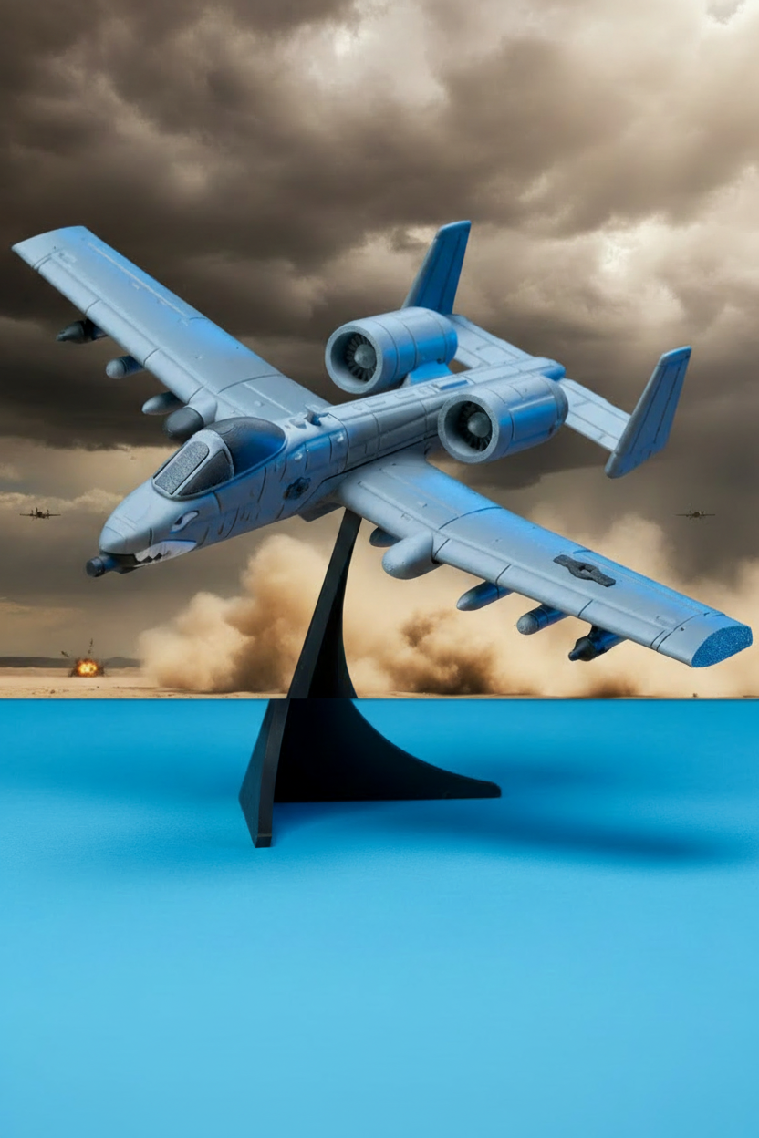 A-10 Warthog – Action Scene + Blue Table Front