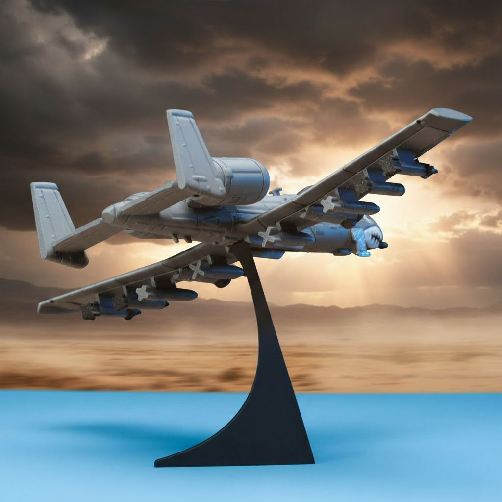 A-10 Warthog – Action Scene + Blue Table Side