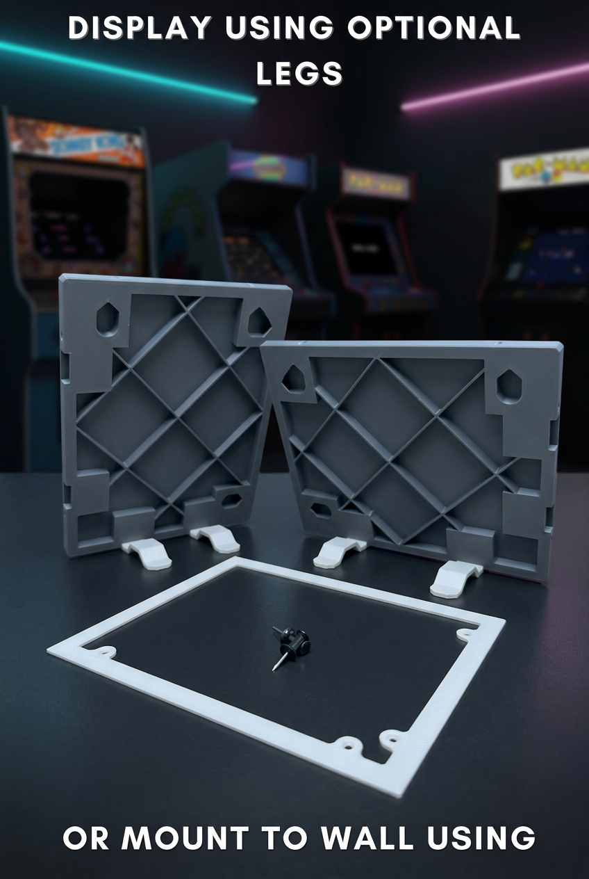 Atari Pong mounting photo with retro arcade background