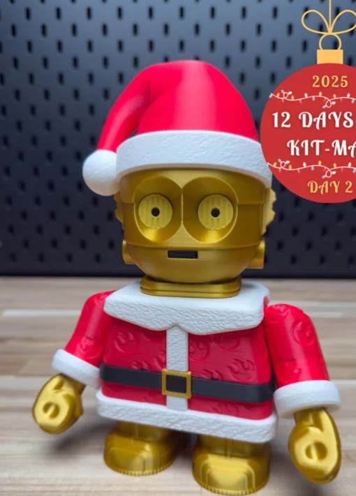 Chunky C3P0 in Santa Outfit
