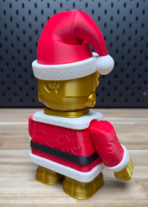 Chunky C3P0 in Santa Outfit