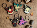 Pokemon Eevee Evolution keychain set