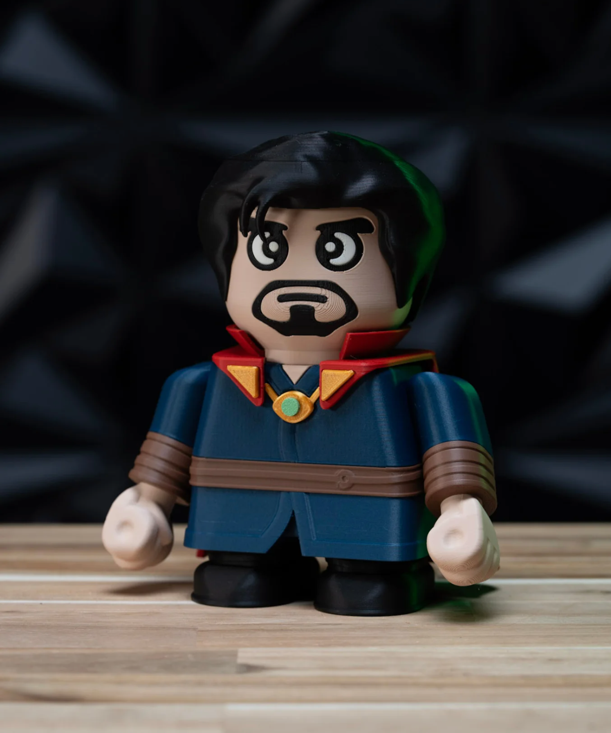 Chunky Dr Strange 3D printed model kit, front view