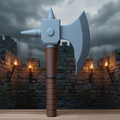 Streitaxt des Handwerkerritters – Maßstabsgetreue 3D-gedruckte Requisite