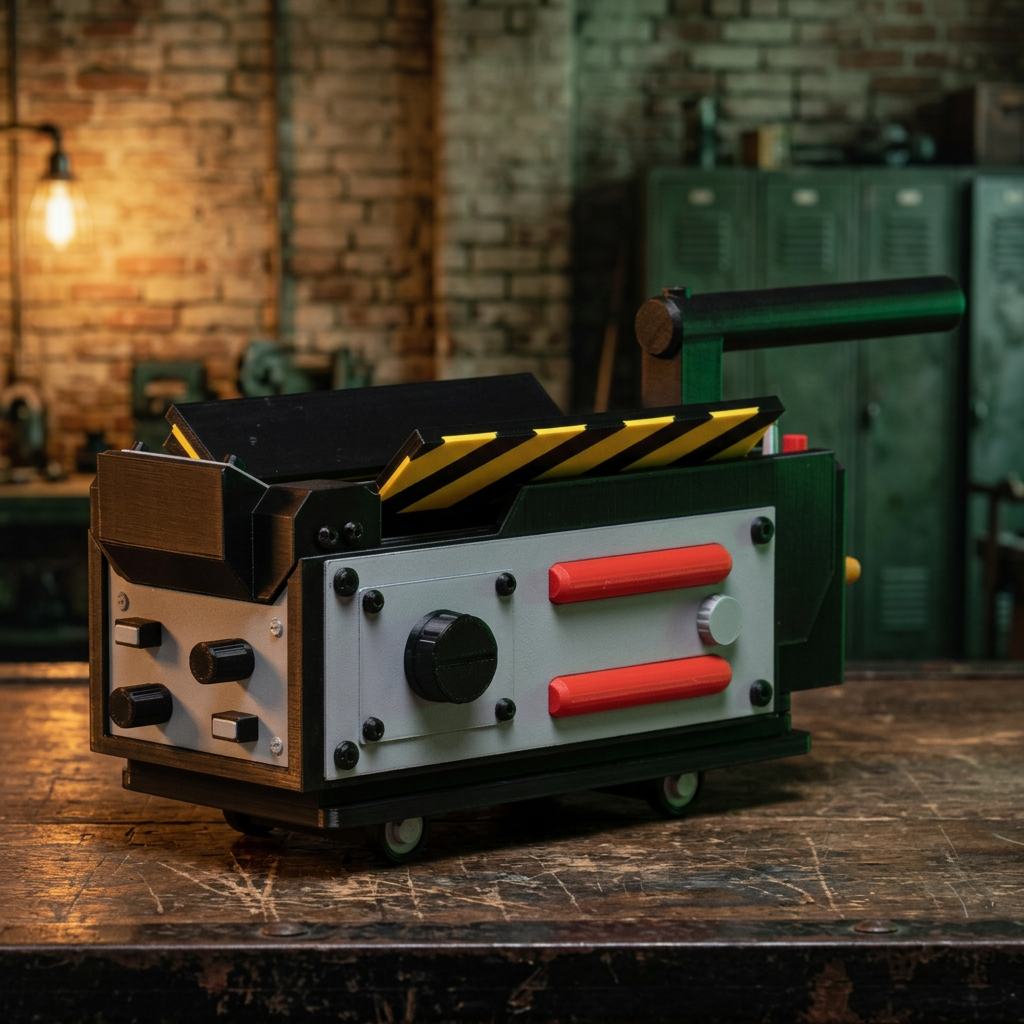 Ghost Trap opposite side with firehouse workshop background