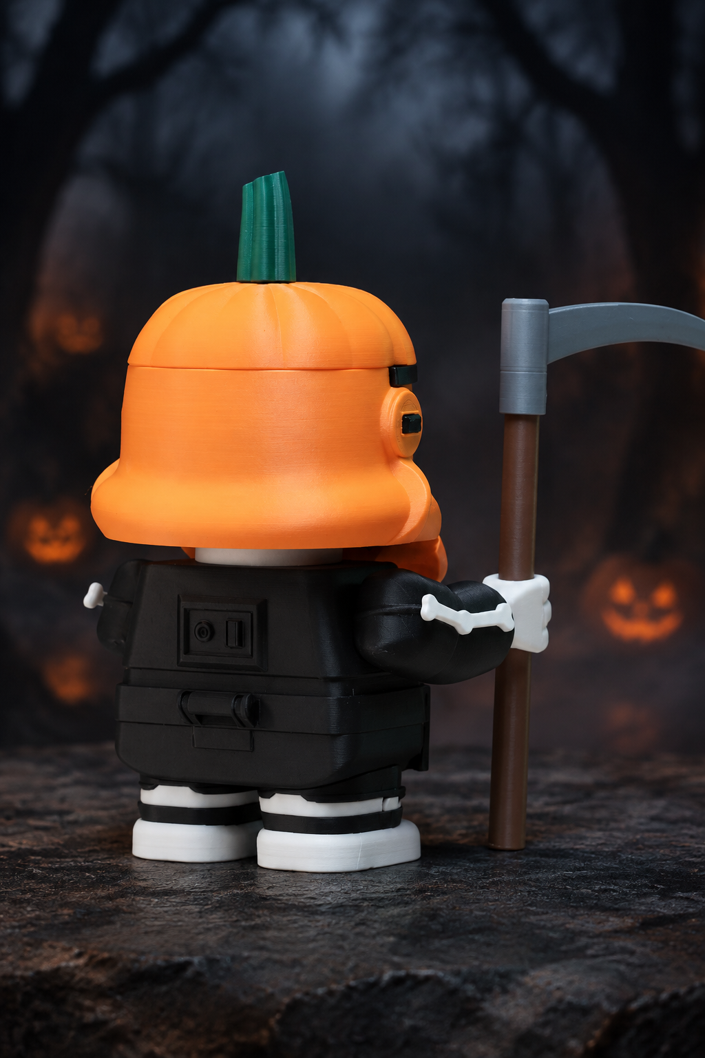 Halloween backdrop for rear-view Stormtrooper
