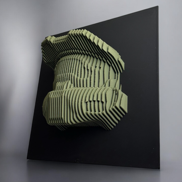 Sectional 3D Artwork - Master Chief