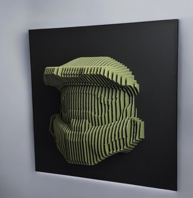 Sectional 3D Artwork - Master Chief