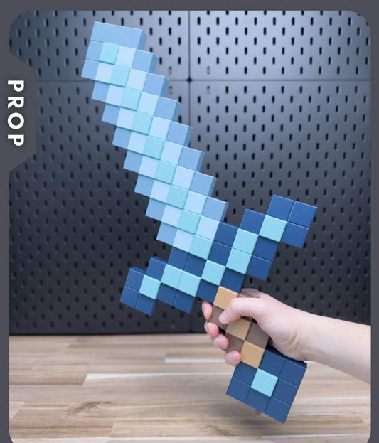 PIXEL BLOCK toy Sword Prop