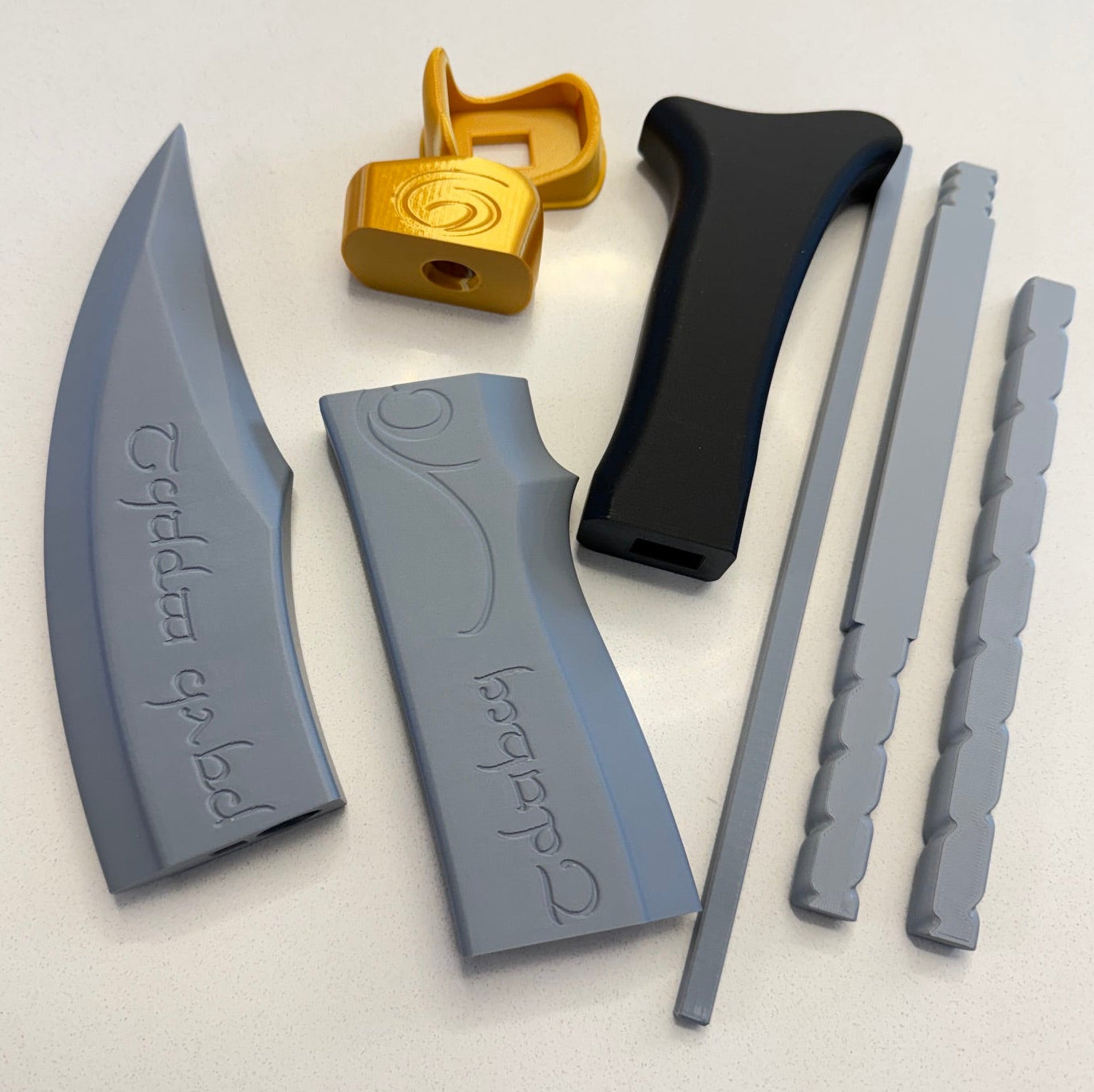 Striders Elven sword parts 3d printed model kit - 3dcre8design